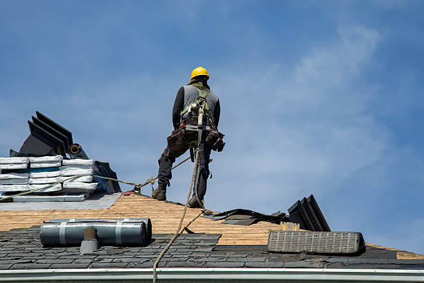 Professional Gutter Installation technician working in Westwood, PA